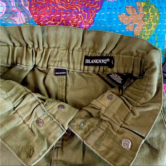 NWT BLANKNYC DENIM Olive Twill Skirt In Lawn Party - Picture 8 of 9